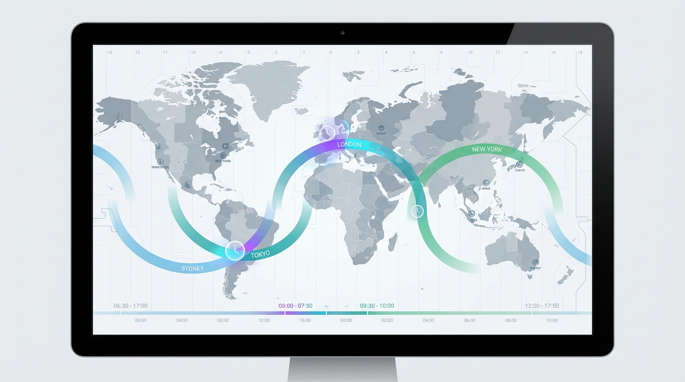 Trading Sessions Map